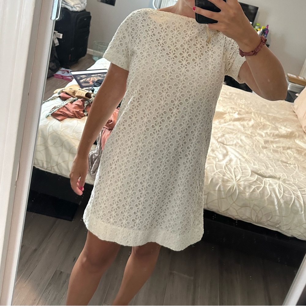 Kate Spade eyelet shift dress